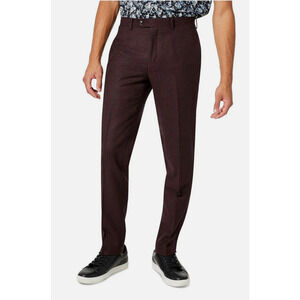 Tallia Vane Mens Plaid Wool Suit Pants Dark Red Size 30X32 4265